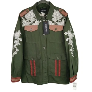 Driftwood SZ XL Embroidered Military Inspired Jacket NWT Retail $168 - Picture 1 of 9