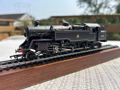 OO Bachmann 32-352 Standard Class 4MT Tank #80032 - BR Lined Black - BOXED - Image 1 of 4