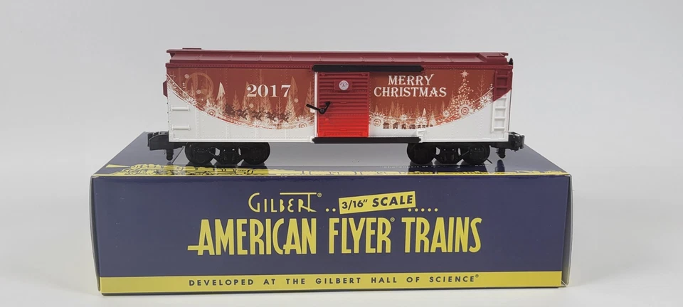 S-Gauge 2017 American Flyer Christmas Box Car 6-48423 - NIB Hard to Find - Image 1 of 4