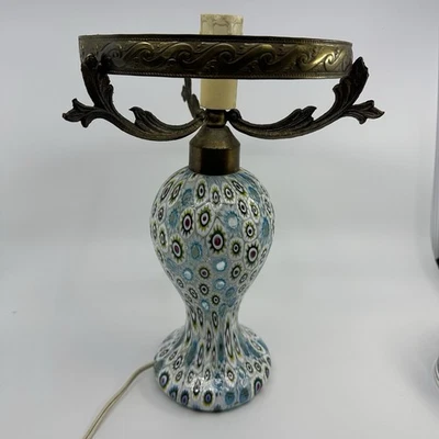 Fratelli Toso Murano Millefiori Murrine Glass Table Lamp - Image 1 of 4