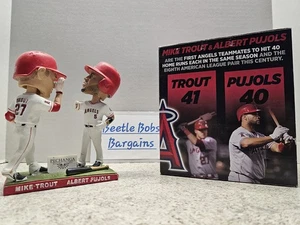 Mike Trout Albert Pujols LosAngeles Angels MLB 2016 SGA Bobblehead DAMAGED READ - Picture 1 of 18