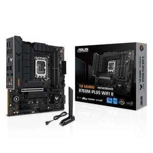 ASUS TUF Gaming B760M-PLUS WiFi II Mainboard Intel B760 LGA 1700 mATX (PCIe 5.0, - Bild 1 von 10