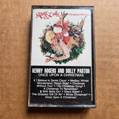 KENNY ROGERS & DOLLY PARTON Once Upon A Christmas CASSETTE TAPE Foto 1 de 3