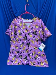 Halloween Scrub Top Tweety Bird XL - Picture 1 of 10
