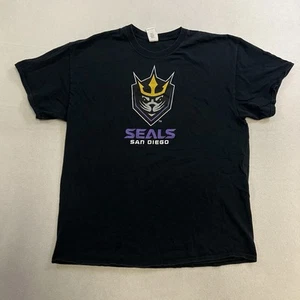 San Diego Seals Lacrosse T-Shirt Herren Gr. XL Schwarz Kurzarm Graphic Tee - Bild 1 von 8