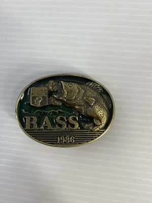1986 Bass Master Brass Limited Edition Belt Buckle - Image 1 of 4