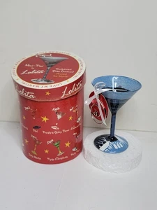 LOLITA "Alrededor del Mundo" Santa y Belén MINI COPA DE VINO MARTINI 33/8" ADORNO - Imagen 1 de 14