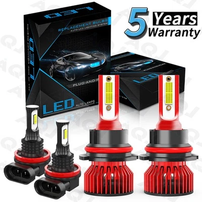 For Ford Ranger 2005-2007 LED Headlight High/Low Beam + Fog Light bulbs Kit - Image 1 of 4