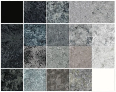 BODACIOUS BLACK Batiks Stamp Pack from Island Batik - (42) 5" fabric squares - Image 1 of 2