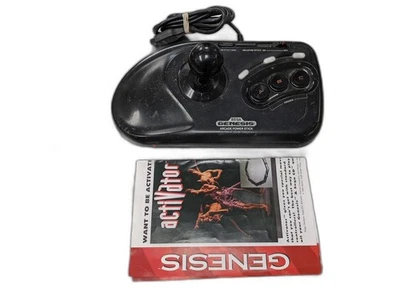 Joystick Power Stick Arcade de 3 botones Sega Genesis Foto 1 de 4