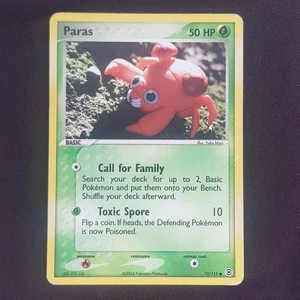 Paras 72/112 Yuka Morii Rare✨EXCELLENT✨EX FireRed & LeafGreen Pokemon Card TCG - Picture 1 of 2