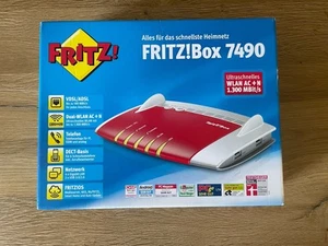 FRITZ!Box 7490 WLAN-Router, Rot/Weiß, VDSL/ADSL - Bild 1 von 9