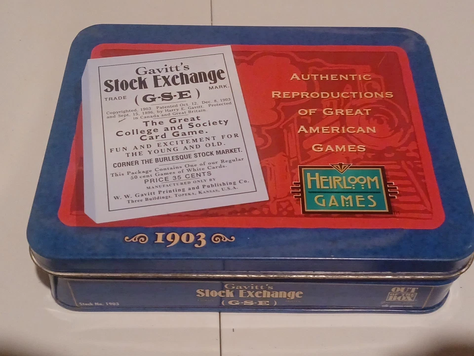 GAVITT'S STOCK EXCHANGE Card Game : Heirloom Games  - Image 1 of 4