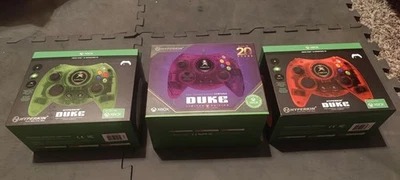 Xbox Hyperkin Duke Controller Set! Green Red & Cortona Limited Edition! Sealed!! - Image 1 of 4