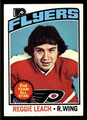 1976-77 Topps Reggie Leach #110 - Philadelphia Flyers - Image 1 of 2