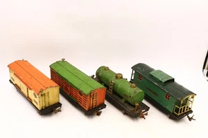 Hojalata Lionel de preguerra 813 814 815 817 material rodante bien usado para restauración - Imagen 1 de 13