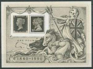 Großbritannien 1990 150 Jahre Briefmarken Block 6 postfrisch (C24828) - Picture 1 of 1