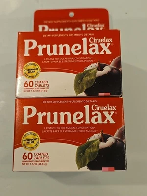Prunelax Ciruelax Laxative Tabs, 120 comprimidos en total (paquete de 2 paquetes) caducidad 5/27 Foto 1 de 4
