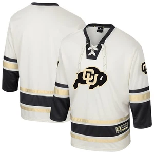 Maglia Hockey Uomo Colosseo Crema Colorado Buffaloes Puck Orgogliosa Moda - Foto 1 di 3