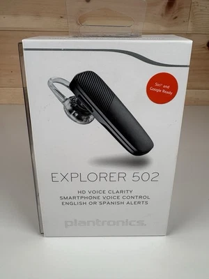 Plantronics Explorer 502 Voice Control Earbud Black Bluetooth Wireless Headset - Image 1 of 4