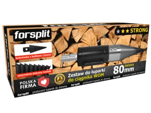 Divisor de madera de tronco de tornillo de acero de calidad 80 mm - toma de fuerza tractora - fuerte - Imagen 1 de 4