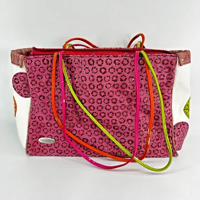 Bolso de Hombro Cirque Du Soleil Cartera Rosa Guepardo Estampado Colorido Foto 1 de 4