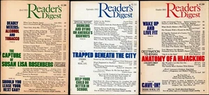 Vintage Reader's Digest 3 issues (1985) Susan Rosenberg Hijack - Picture 1 of 6