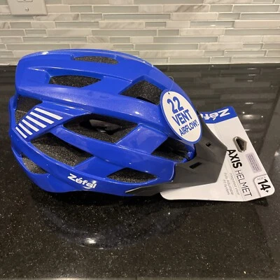 Casco azul para bicicleta de montaña Zefal Axis adulto (edades 14+, unisex, visera) Foto 1 de 4