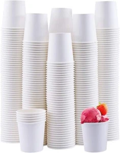 300Pack 4oz Disposable Paper Cups,Hot/Cold Beverage Drinking Cup, - Picture 1 of 7