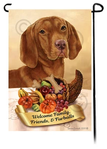Thanksgiving Garden Flag - Vizsla 138 - Picture 1 of 1