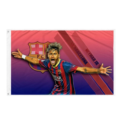 Neymar Jr. Barcelona Flag Cover