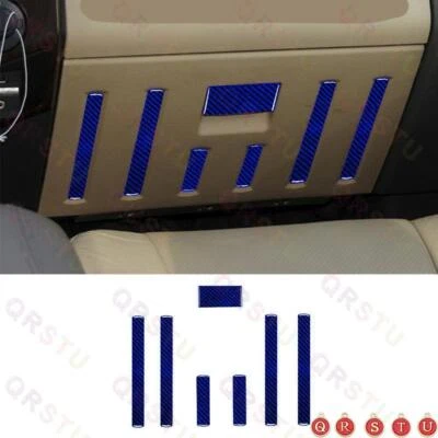 Blue Carbon Fiber Passenger Glove Box Cover For Ford F-250/350/450/550/650/750 Foto 1 de 4