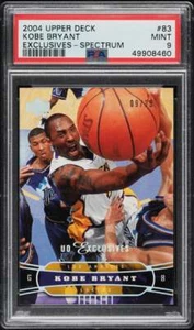 2004-05 UPPER DECK EXCLUSIVES SPECTRUM KOBE BRYANT /25 #83 PSA 9 MINT - Picture 1 of 2