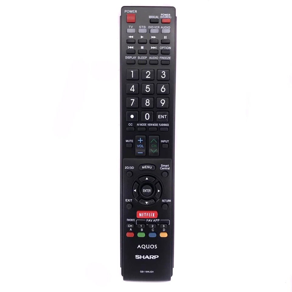 New GB118WJSA For Sharp AQUOS TV remote control GB005WJSA GA890WJSA LC60LE650U - Image 1 of 4