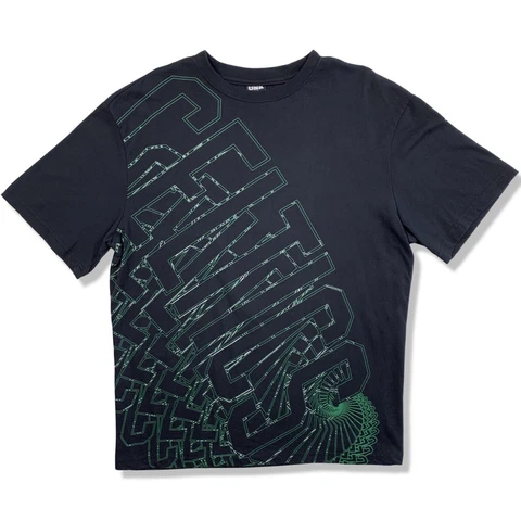 Boston Celtics Black T-Shirt VTG 00s Graffiti Style NBA Basketball Tee Size XL Cover