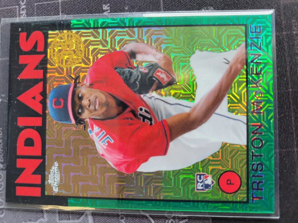 2021 Topps S1 Silver Pack GREEN Parallel /99 86BC-63 Triston McKenzie RC - Image 1 of 1