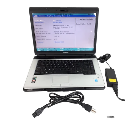 Toshiba Satellite L300D 15.4" Laptop AMD Athlon 2GB RAM 250GB Boots/Bios H3015 - Image 1 of 4