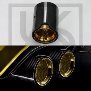 1 x BMW MP Brillo Oro Fibra de Carbono P2 M3 M4 M5 F87 F80 F82 F83 F10 - Imagen 1 de 8
