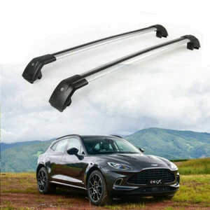 2Pcs Lockable Roof Rail Rack Cross Bars Crossbars Fits for Aston Martin DBX 2021 - Picture 1 of 8