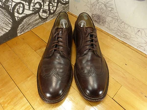 Frye Brown Leather LongWing Oxfords Mens 11M #84625 Truly Vintage Made in Mexico - Picture 1 of 10