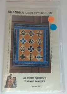 Grandma Shirley’s Quilts Vintage Sampler Muster 28" x 30" - Bild 1 von 6