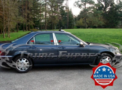 Cubierta de puerta de acero inoxidable con poste de pilar cromado de 6 piezas Acura RL 1996-2004 Foto 1 de 3