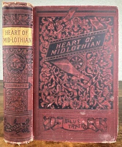 ANTIQUE VICTORIAN NOVEL: THE HEART OF MIDLOTHIAN BY SIR WALTER SCOTT ROUTLEDGE - Picture 1 of 11
