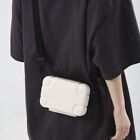 Phone Box Bag Soft Leather Messenger Bag Hard Shell Shoulder Bag  Unisex