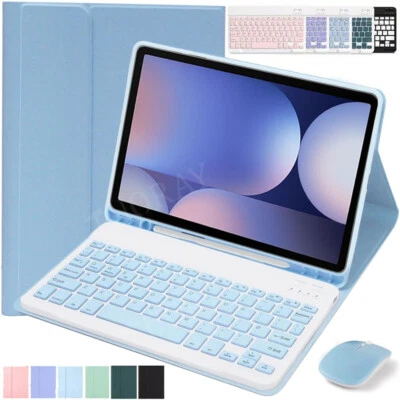 Keyboard Case Mouse For Samsung Galaxy Tab A9+ S10 FE/S9 FE S9 S8 S6 Lite Tablet - Image 1 of 4