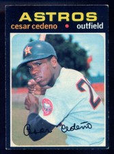 1971 TOPPS OPC O PEE CHEE MLB BASEBALL #237 CESAR CEDENO NM HOUSTON ASTROS Card