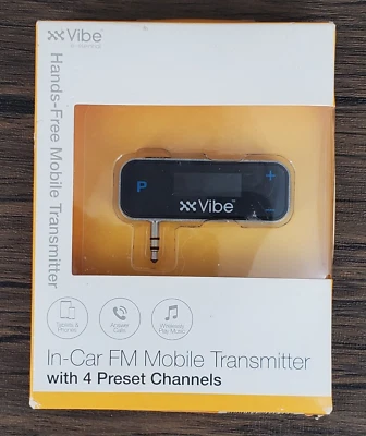 Vibe In-car FM Mobile Transmitter With 4 Preset Channels - Image 1 of 2
