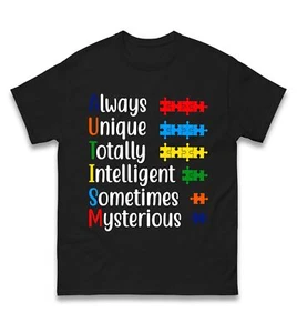 Always Unique Autism Awareness T-Shirt, Autismusunterstützung, autistische Liebe, Geschenk Top - Bild 1 von 5