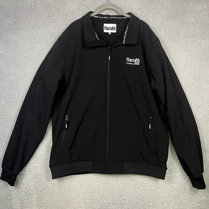 Harrahs Casino Resort California Mens XXL Black Water Resistant Full Zip Jacket - Picture 1 of 15
