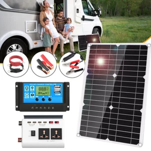 600W Complete Solar Panel Kit Solar Power Inverter Generator Home Grid System - Picture 1 of 15